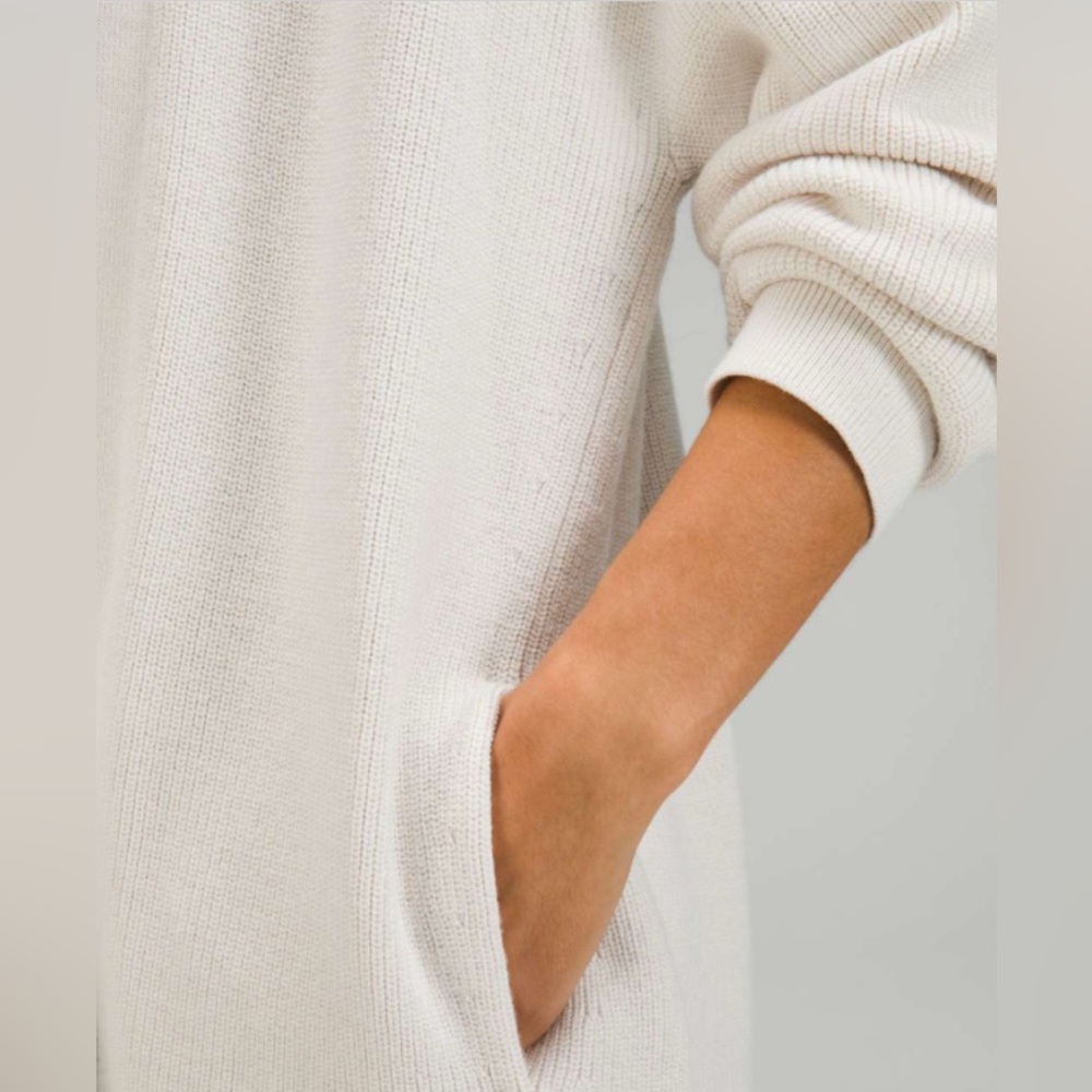 Lululemon Merino Wool-Blend Ribbed Long Wrap Sweater
White Opal Size 2 - Picture 3 of 7
